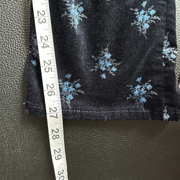 Rebecca Taylor La Vie Celeste Floral Velvet Jacket AND Pant Set XS Pant Sz 25 - Picture 10 of 16